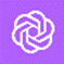A white logo on a purple background

Description automatically generated